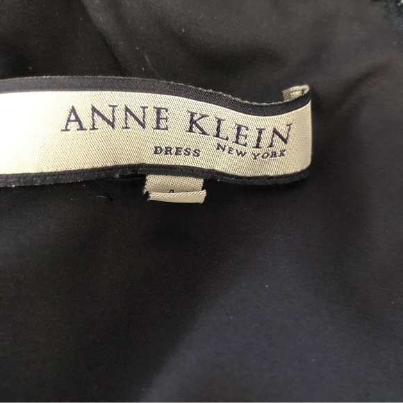Anne Klein Classic shift dress Navy SZ 4 - Picture 4 of 16